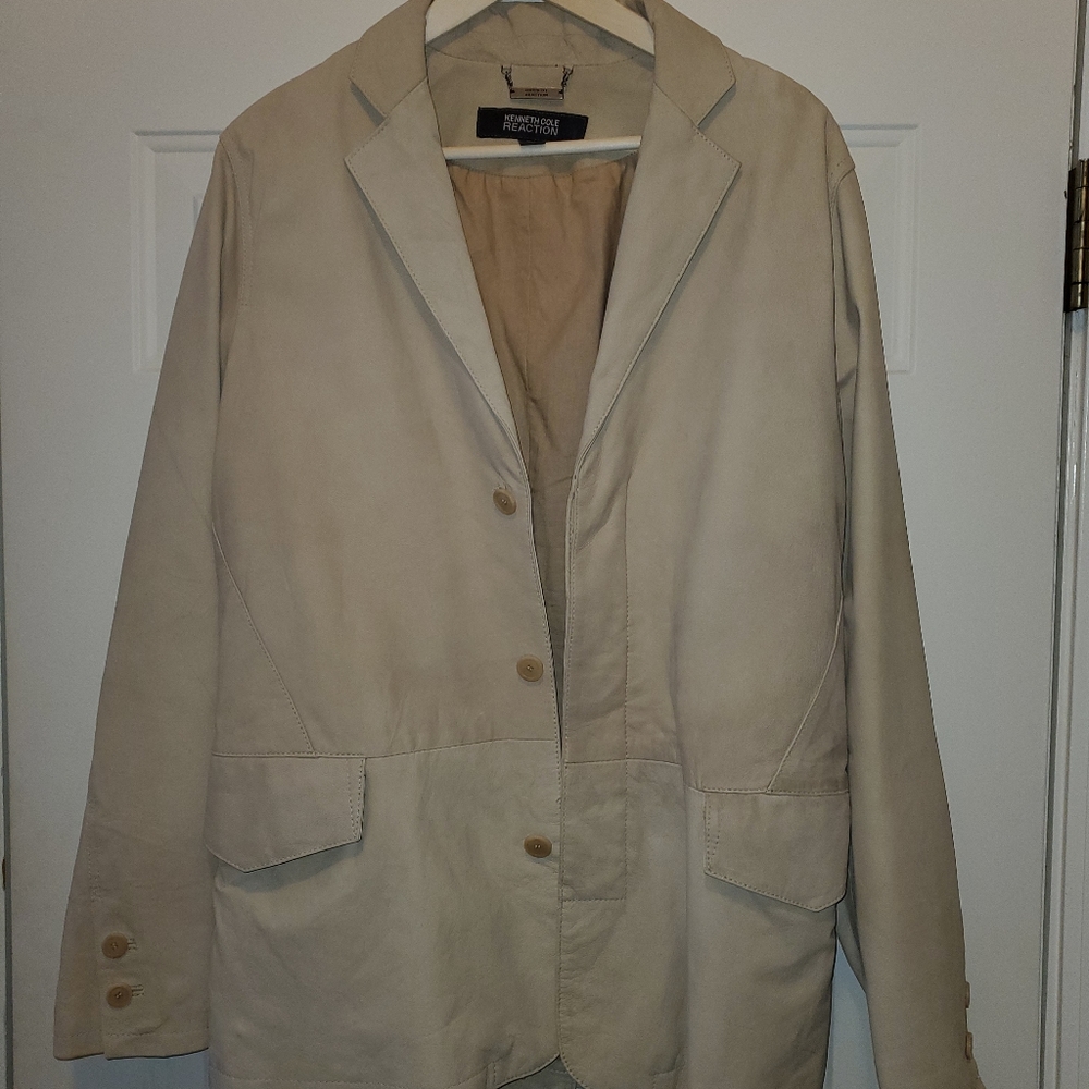 Kenneth Cole Leather Sport Coat